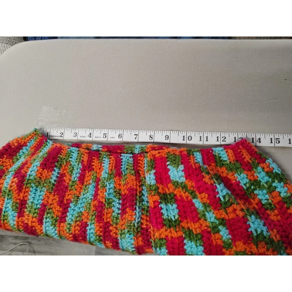 Women's Multi-Colored Handmade Skirt Maybe Large Knee Length